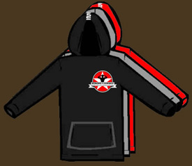 star logo front hoodie